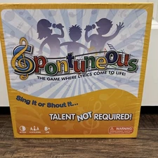 Spontuneous The Game Where Lyrics Come To Life, Family Fun, Sealed New