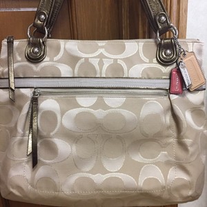 coach purse silver