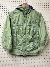EMS Youth Kids Medium Green Zip Jacket Shell Eastern Mountain Sports As Is