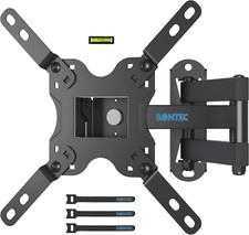 BONTEC TV Wall Bracket for Most 13-42 Inch LED LCD Tvs, Tilt, Swivel and 360°Rot