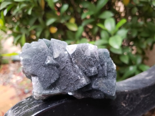 Dark Green Cubic FLUORITE Crystal Cluster Mineral Specimen Natural, 228g - Picture 5 of 14