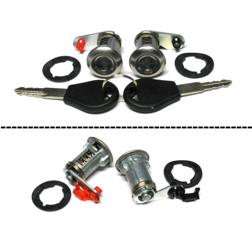 2 Barillets Serrures De Porte Avant Pour Renault Trafic Master - Pièces