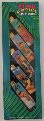 1992 Club Camel Lighter Set 5pcs RJ Reynolds Tobacco Co Joe Music Band Reggae