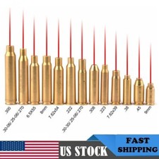 Laser Bore Sight 8MM/9MM/223 REM/308/7.62/12GA/38/20GA Red Cartridge boresighter