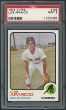 1973 Topps Luis Aparicio Boston Red Sox #165 PSA 9 MINT HALL OF FAME