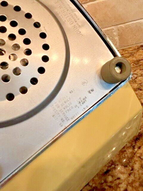 Vtg Osterizer Dual Range Pulse Matic 16 Blender 857 Chrome Glass Mustard Tested
