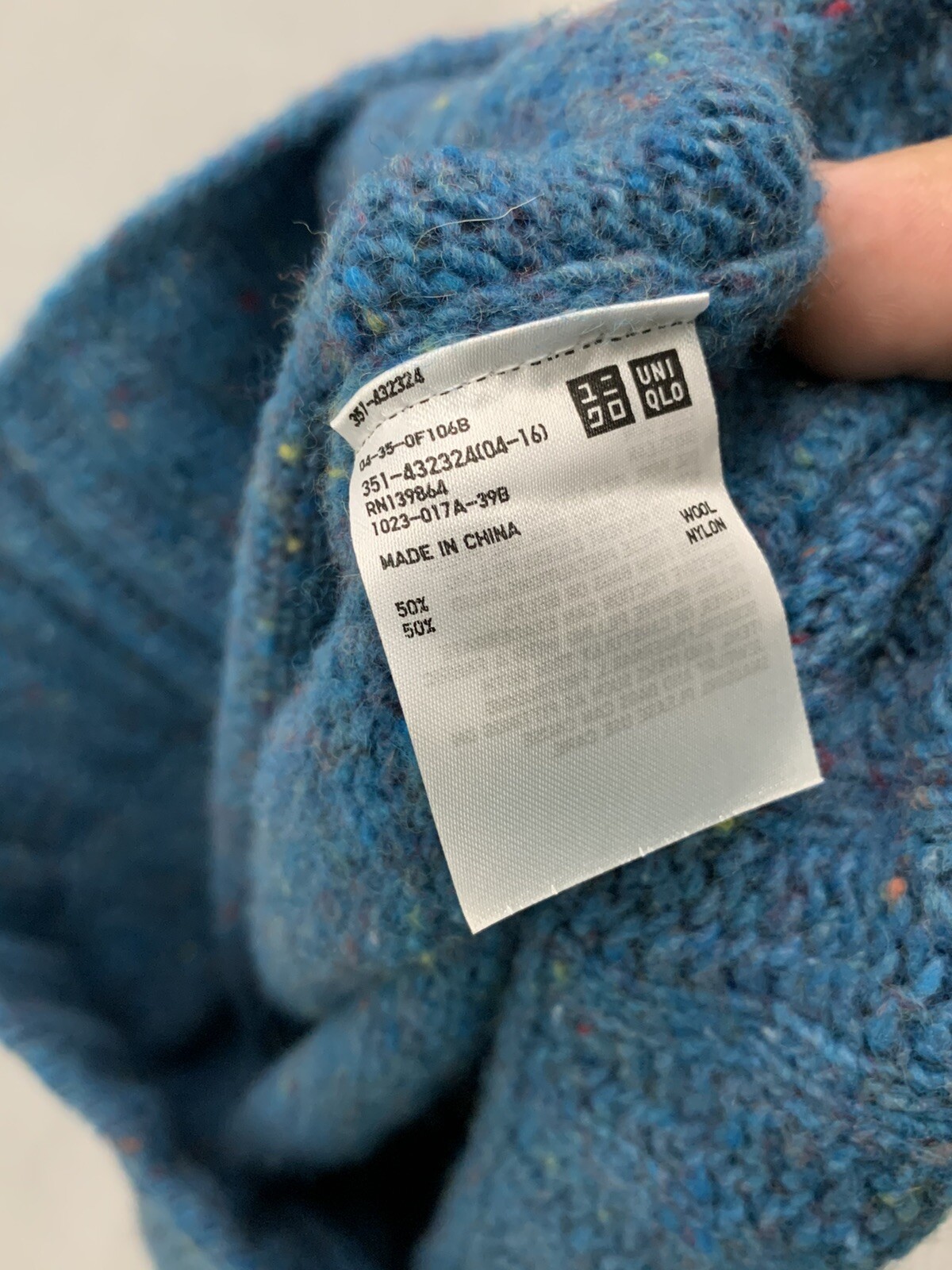 J W Anderson Uniqlo Wool Sweater XS Blue Pullover… - image 7