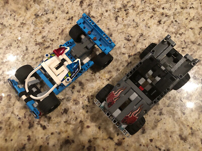 Lego Technic Police Pursuit Car 42091 Getaway Truck 42090