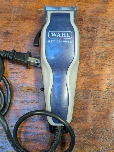 Wahl Precision Premium Smooth Cut Blue Silver Pet Grooming Clippers #PCMC-2 READ