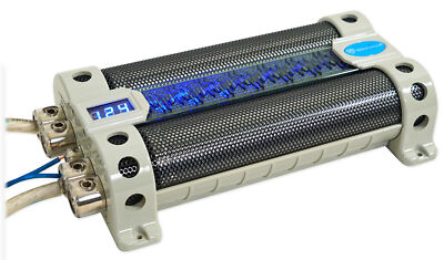 Rockville RFC50F v2 50 Farad Car Audio Capacitor w/ Blue Voltage