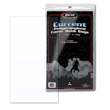 Case of 1000 BCW Current / Modern Comic Book Archival Poly Bags - 6 7/8 X 10 1/2