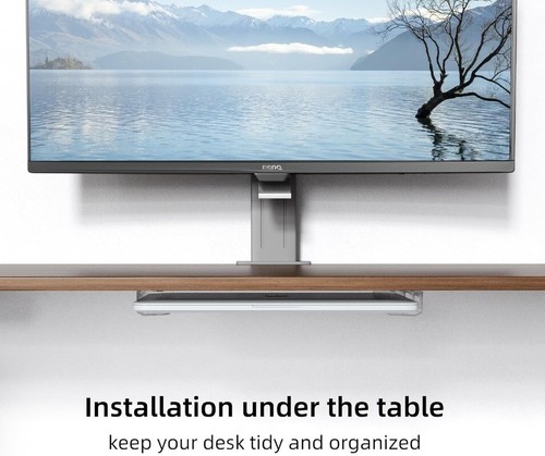 Wall & Under Desk Laptop Mount Holder w/ Adhesive & Screws, Anti-Scratch Pads - 第 15/32 張圖片