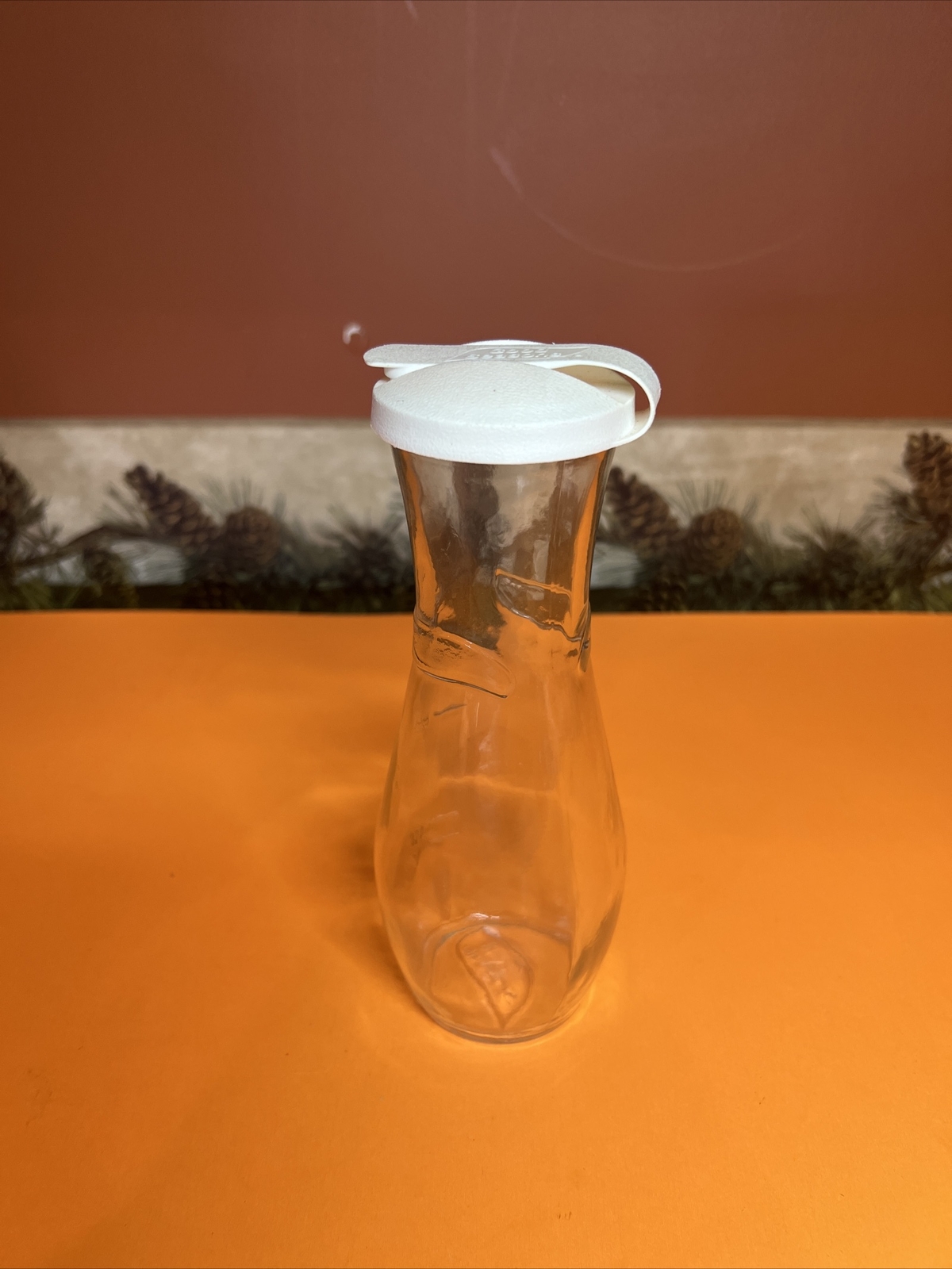 Vintage Good Seasons Salad Dressing Cruet Glass Shaker Bottle White