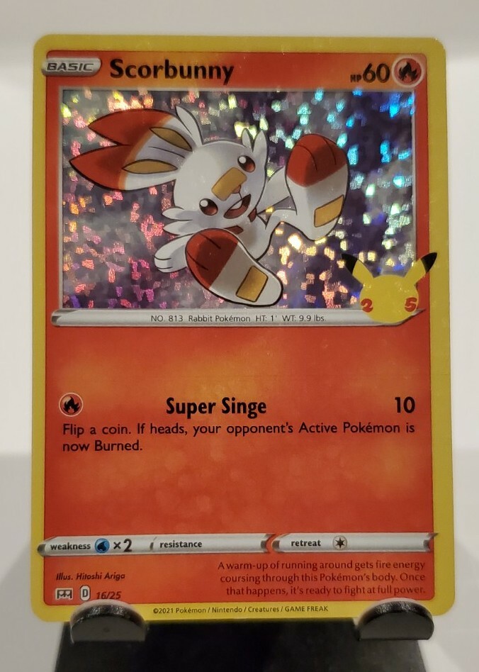 scorbunny pokemon card mcdonalds 2021 Pokmon McDonald's Collection 16/25 CGC 8.5 NM/Mint+  Oblivion Collectibles Placeholder Image Provided Scorbunny (16/25) [McDonald's 25th Anniversary]