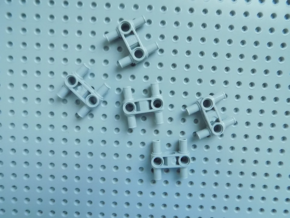 Lego Technic, Pin Connector Perpendicular 3L with 4 Pins lot of 5  48989 - Image 3 of 3