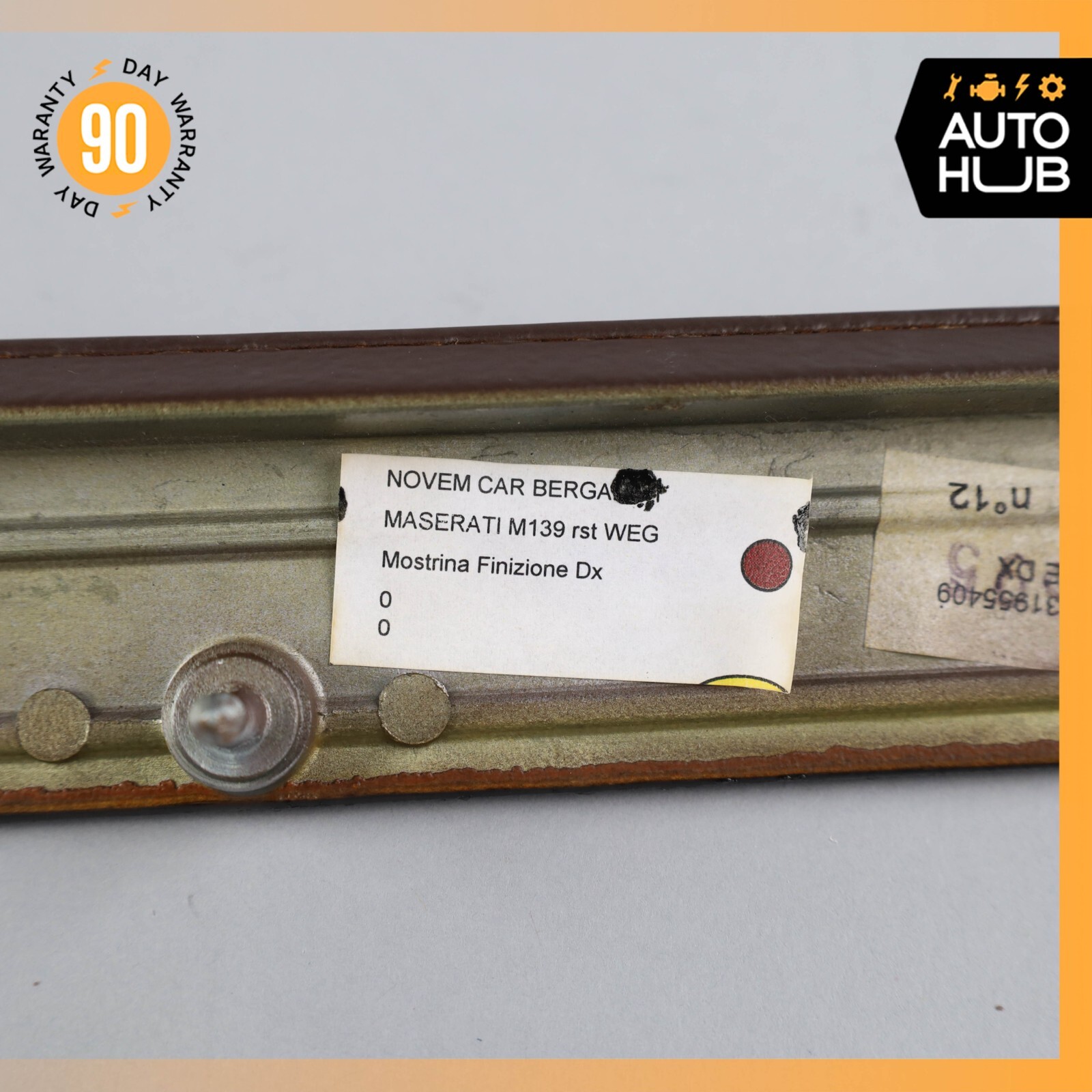 09-13 Maserati Quattroporte M139 Right Side Dashboard Panel Trim Wood OEM