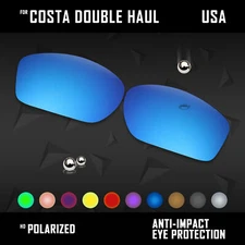 Anti Scratch Polarized Replacement Lenses for-Costa Del Mar Double Haul-Option