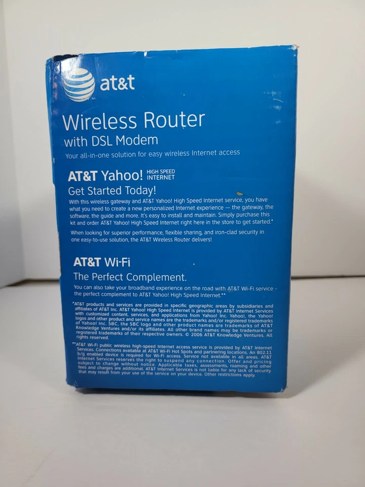 AT&T Wireless Router Modem Gateway 2701HG-B New Open Box MISSING POWER SUPPLY! - Image 4 of 4