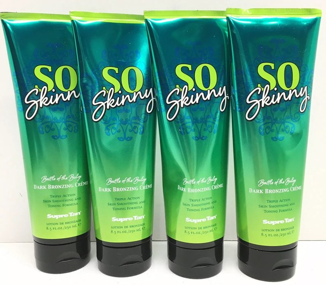 4xSO SKINNYBRONZERDARKBRONZINGCREMEINDOORTANNING BED LOTION