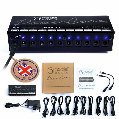  Gitarre Effektpedal Board Netzteil Brick Bank UK isoliert 9 V 12 V 18 V Ausgang