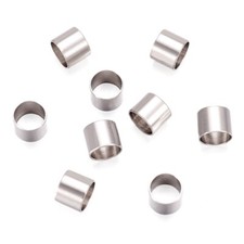 50Pcs Stainless Steel Column Large Hole Beads For Jewelry Making 6x5mm Hole 5mm