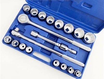 Toolzone 26-Piece 3/4 & 1 Inch Socket Set – Garage & Workshop Tools – SS301