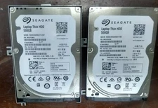 Lot of 2 Dell 7P79P 2.5 SATA 500GB SATA Thin Laptop Hard Drive