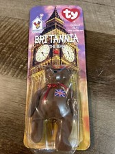 MCDONALDS TY BEANIE BABY BRITANNIA THE BEAR- 2 TAG ERRORS 1993-OAKBROOK