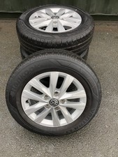 VW TRANSPORTER T5/T6/T6.1  Genuine 16” Alloys  & Tyres  6-7mm Tread