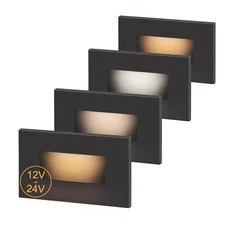 3 Color Low Voltage 12V-24V LED Step Lights Indoor and Outdoor, 3.5W 175lm St...