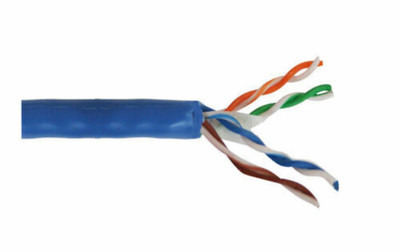 100ft Belden Wire 1533P 24/4P CAT5E F/ UTP Shielded DataTwist Network Cable Blue