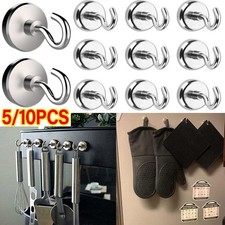 10X Strong Magnet Hook Heavy Duty Cruise Magnetic Hooks for Fridge Ceiling