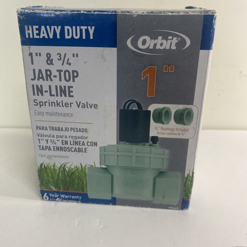 Orbit 57465 Heavy Duty 1" & 3/4" Jar-Top In-Line Sprinkler Valve - Picture 11 of 11