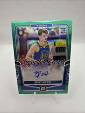 2024-25 Panini Donruss Optic Quinten Post Warriors Green Prizm Rookie Auto /49