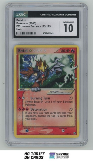 Entei [Gold Star] #113 (Unseen Forces (2005))