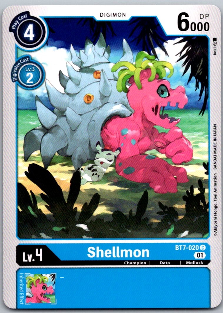 Shellmon BT7-020 C Common Next Adventure Digimon Near Mint