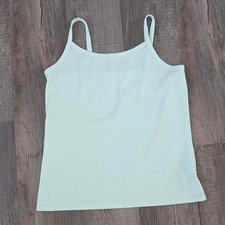 No Boundaries Women Size XXL Mint Green Ribbed Camisole Spaghetti Strap Tank Top