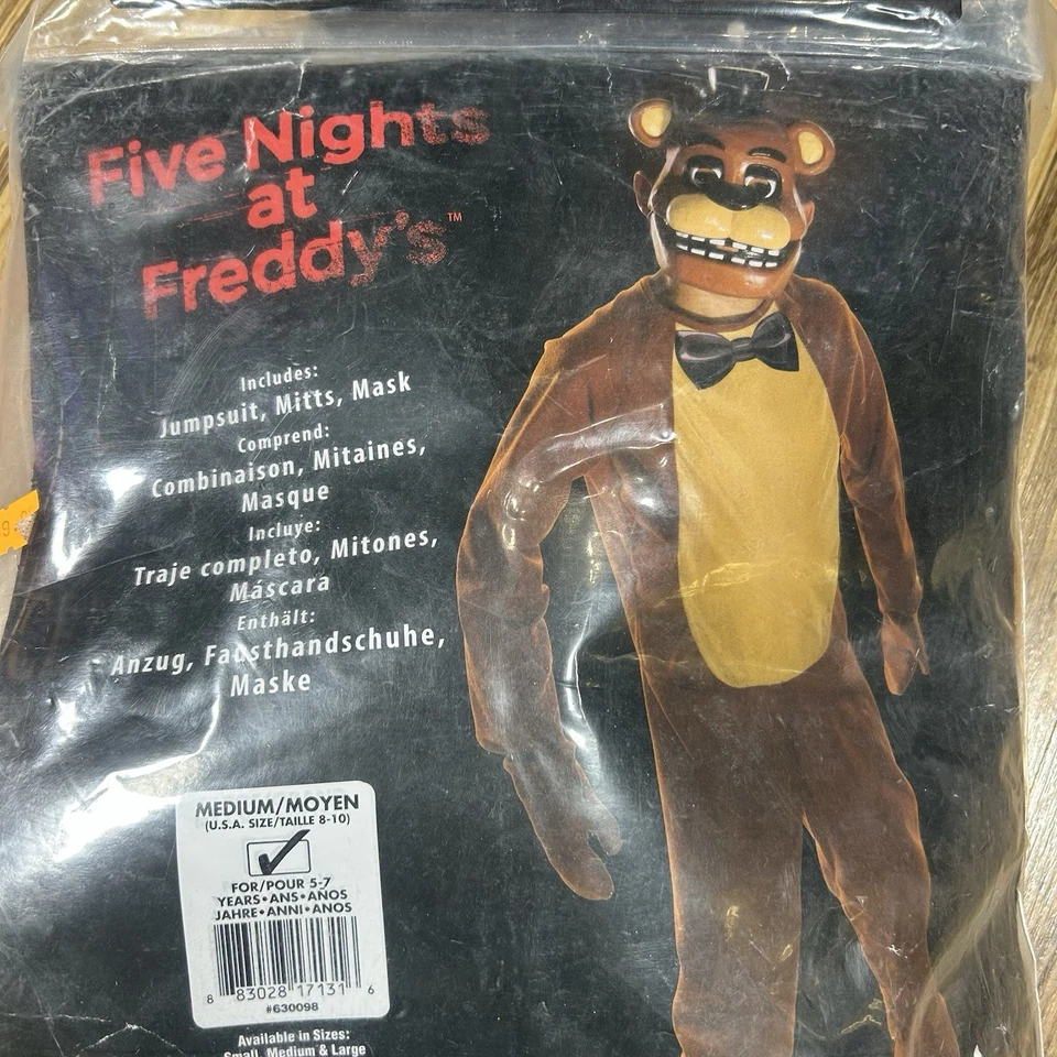 Disfraz Freddy's Five Nights Niño Mediano 8-10 Freddy's Freddy Viene con Máscara Foto 2 de 4