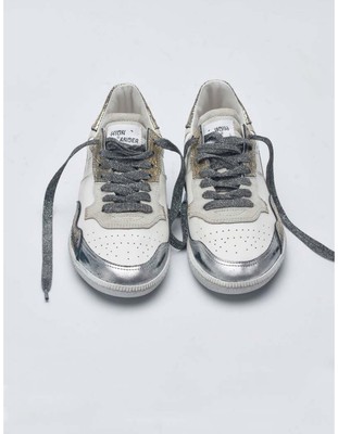 HIDN ANDER  MEGA T SNEAKER - SILVER/WHITE/GOLD