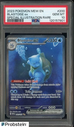 2023 Pokemon MEW EN Special Illustration Rare #200 Blastoise ex PSA 10