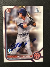 Mikey Romero Bowman Signed 1st Auto #BD-42 Base Card Boston Red Sox MLB