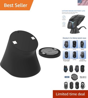 Compact USB-C Charging Dock for Logitech Gaming Mice - Safety Features Included