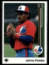 Johnny Paredes *ROOKIE CARD* (RC) 1989 Upper Deck #477. rookie card picture