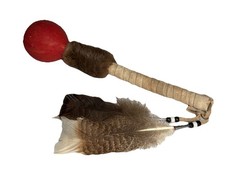 Native American Gourd Rattle Shaker Shamans Rattle