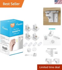 4-Pack Magnetic Cabinet Locks for Babies Secure Easy Installation Solution