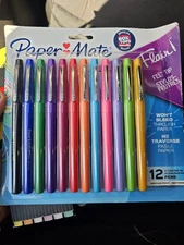 Paper Mate Flair Felt Tip Pens. 12-pack. Medium Point. New, Factory Sealed NEW