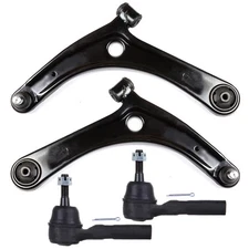 4Pcs For 2007-2014 Jeep Compass Front Lower Control Arms Outer Tie Rod Ends