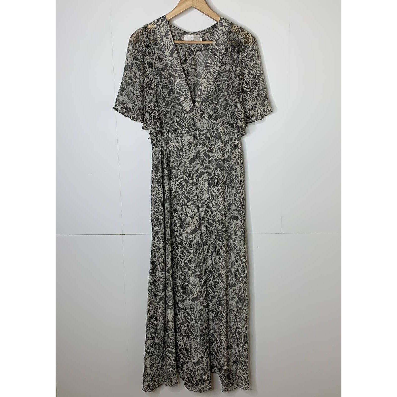 Zimmermann Phython Snake Sheer Silk Jumpsuit Wome… - image 1