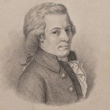 Christian Siedentopf Man Portrait Classicism Signed Unique Drawing 19th Century