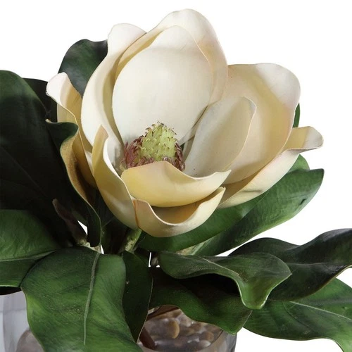 Celia - 13 inch Silk Magnolia Accent - 13 inches wide by 8.5 inches deep - Picture 4 of 10